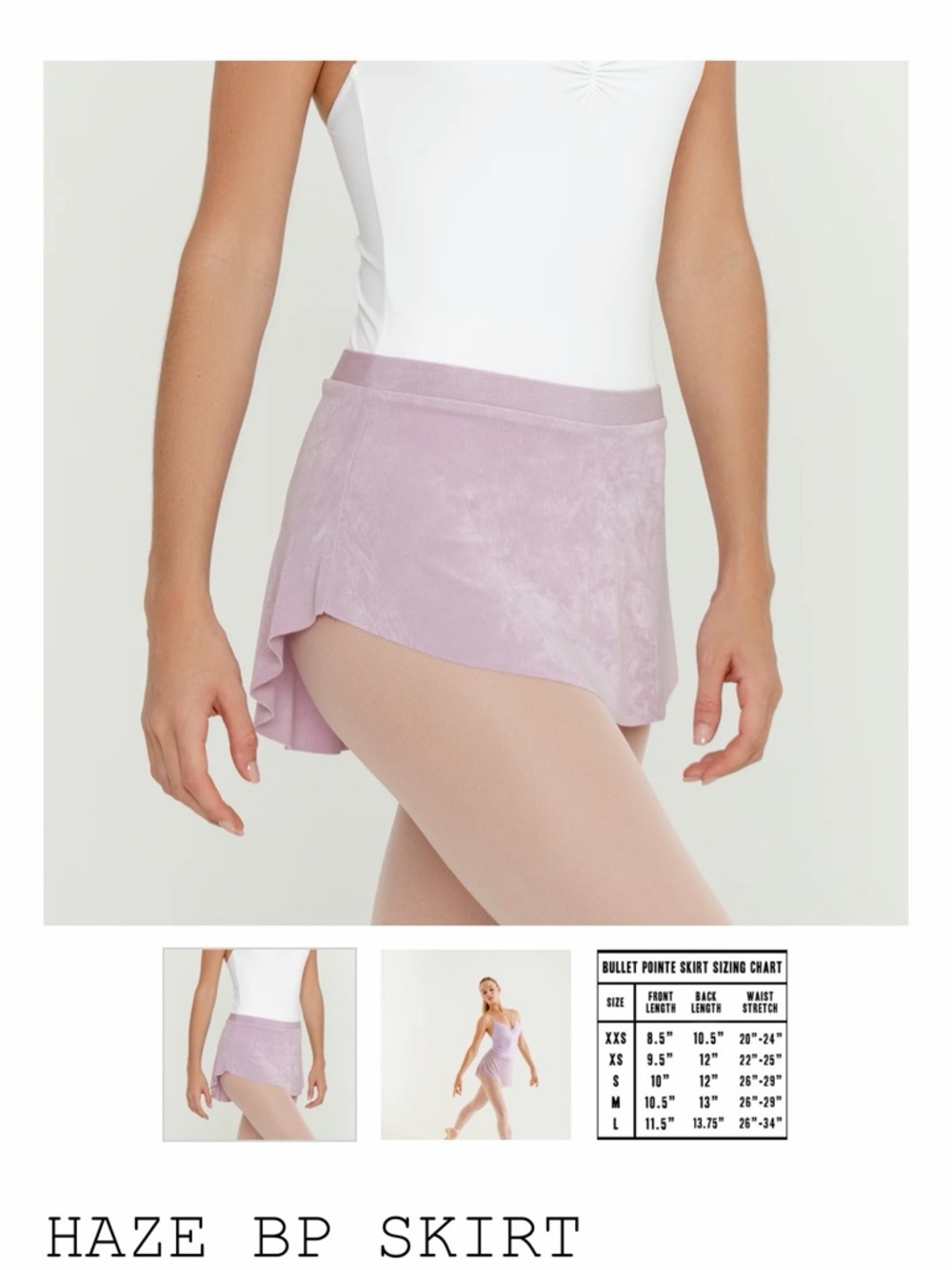 Haze Bullet Pointe Skirt - Dusty Lilac